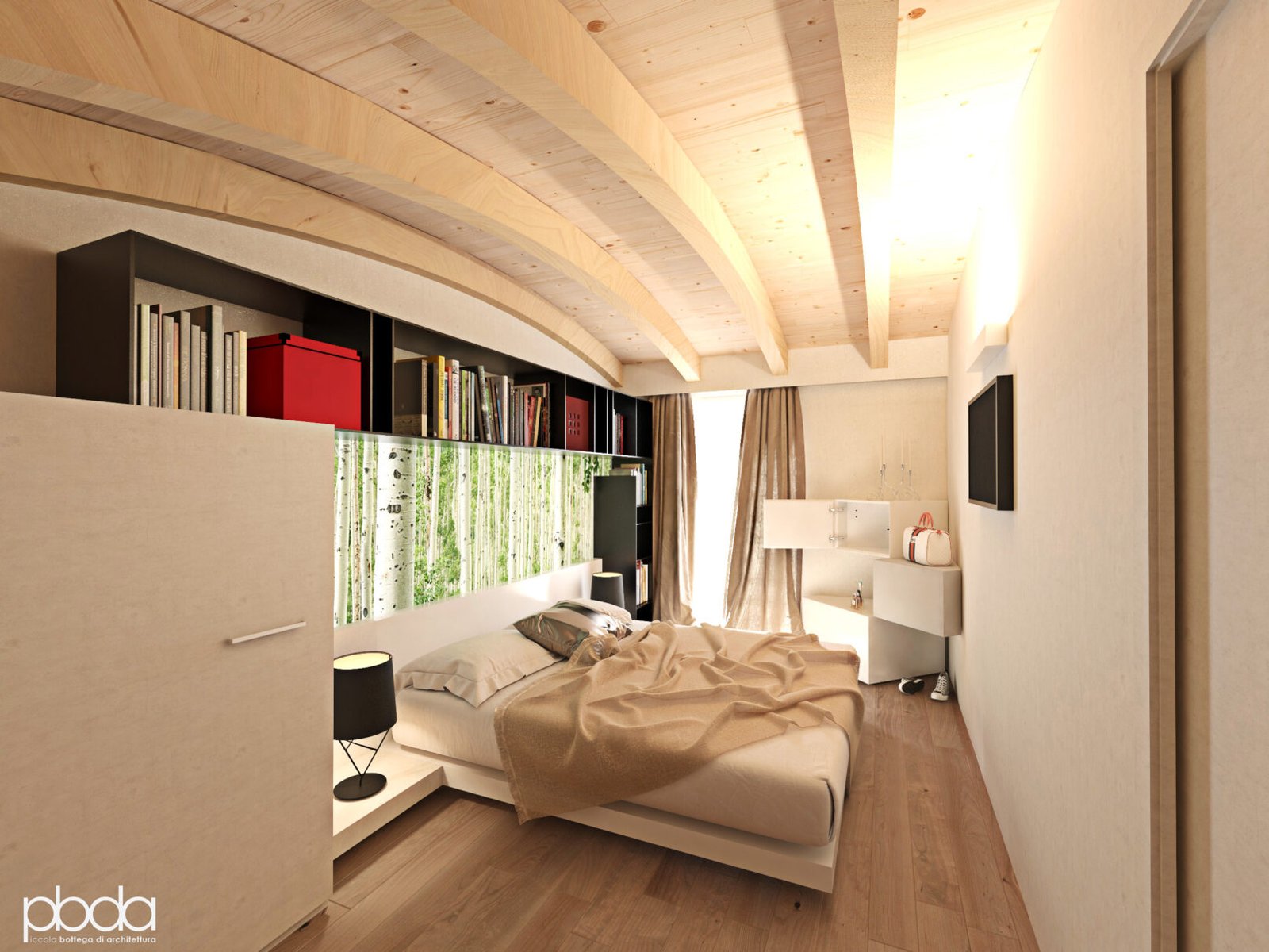 casa SM - progetto della camera da letto